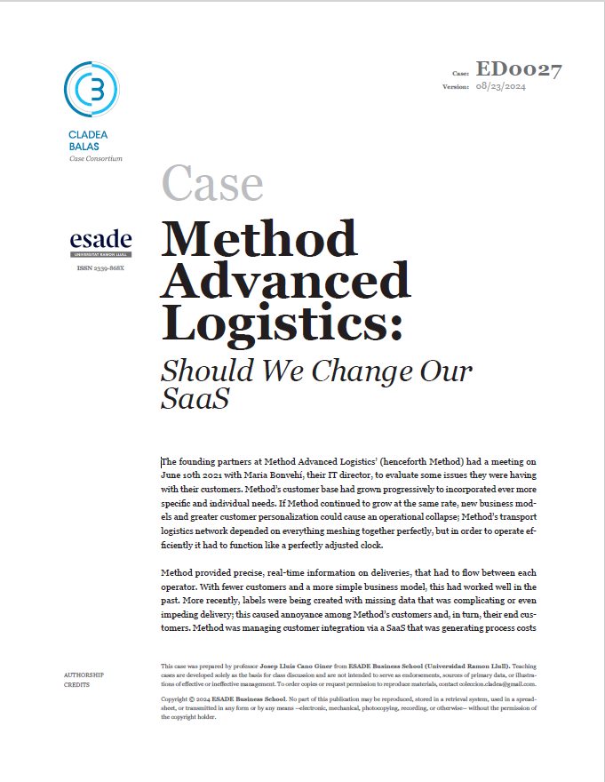 Method Advanced Logistics: Should We Change Our Saas